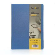 Tigertint Hard Cover Sketchbook 140g A4 80 Sheets Sky Blue