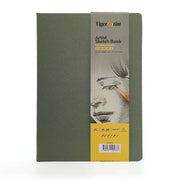 Tigertint Hard Cover Sketchbook 140 g A4 80 Sheets Mint Green