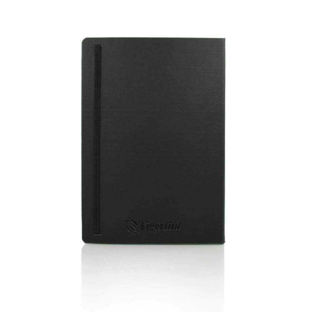 Tigertint Hard Cover Sketchbook 140g A4 80 Sheets Black