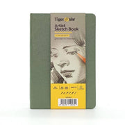 Tigertint Hard Cover Sketchbook 140 g A5 80 Sheets Mint Green