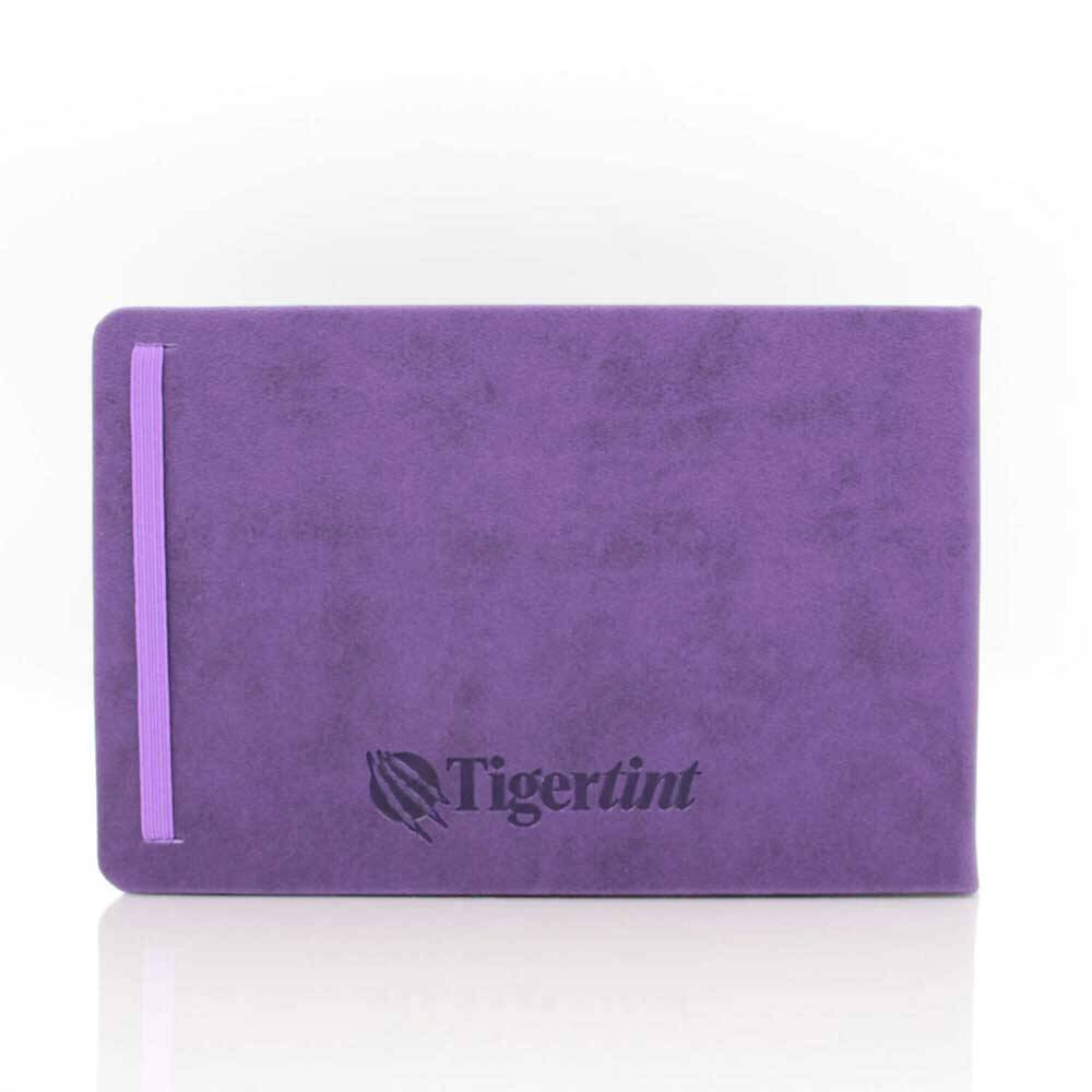 Tigertint Hard Cover Sketchbook 140 g Horizontal A5 80 Sheets Purple