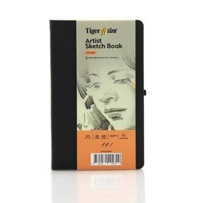 Tigertint Sketchbook Sert Kapaklı Eskiz Defteri 90 gr A5 80 Yaprak Siyah