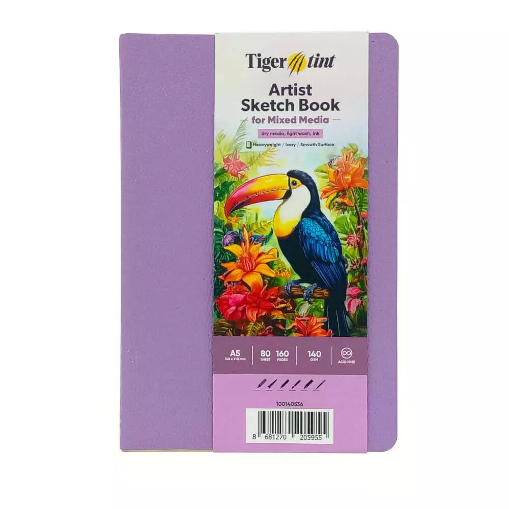 Tigertint Soft Kapak Defter 140gr 80yp. Lila