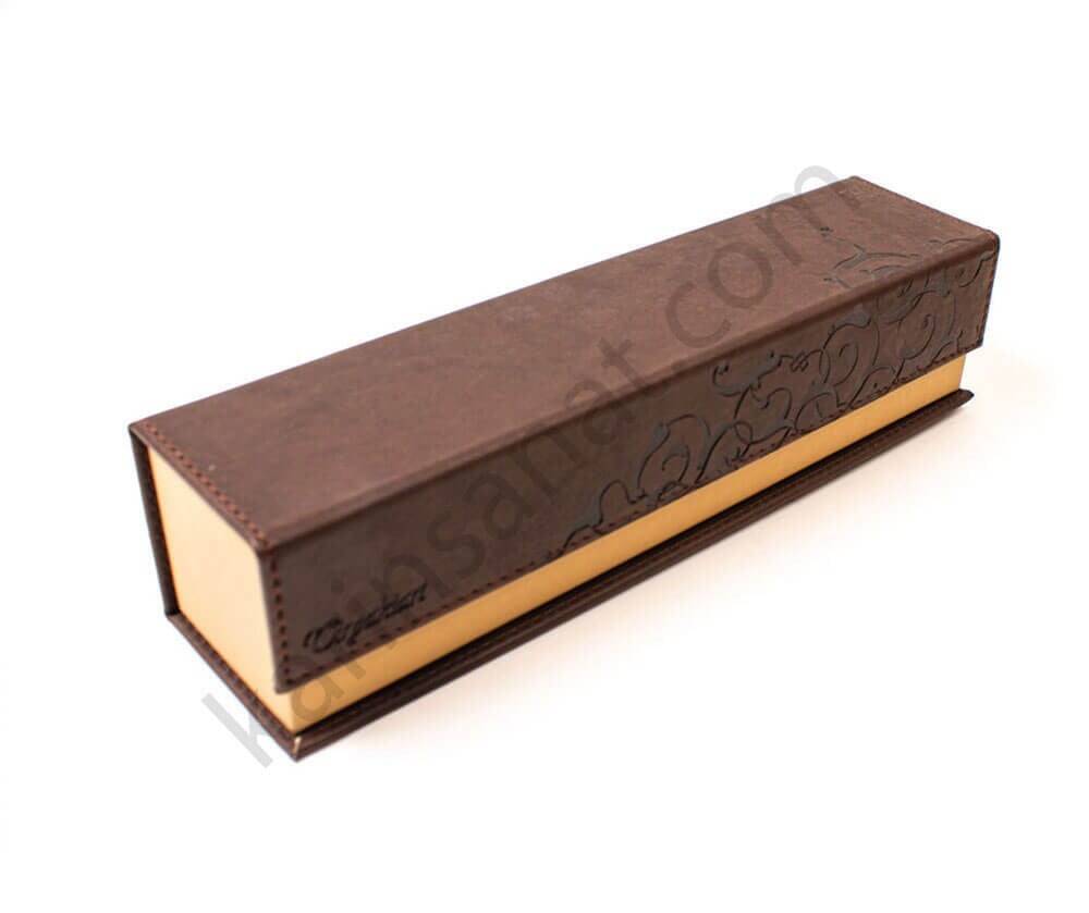 Tiryaki Art Imitation Leather Pen Holder Small Brown