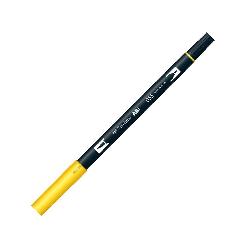 Tombow Dual Brush Pen Grafik Çizim Kalemi 055 Process Yellow