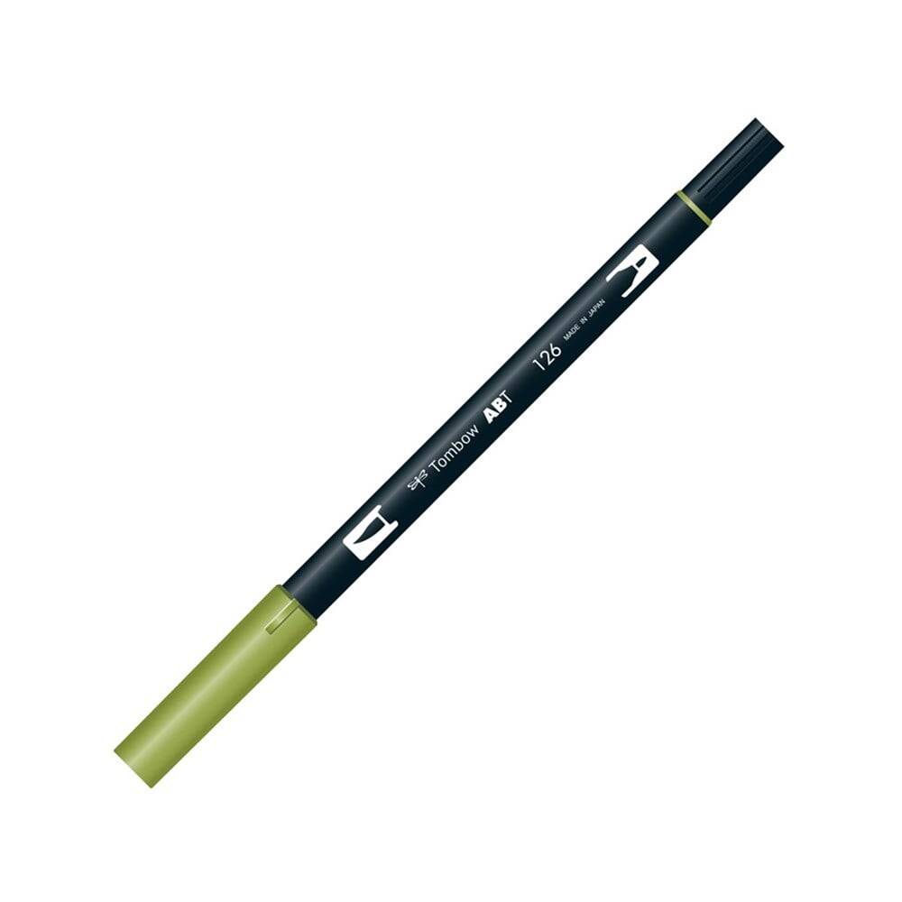 Tombow Dual Brush Pen Grafik Çizim Kalemi 126 Light Olive