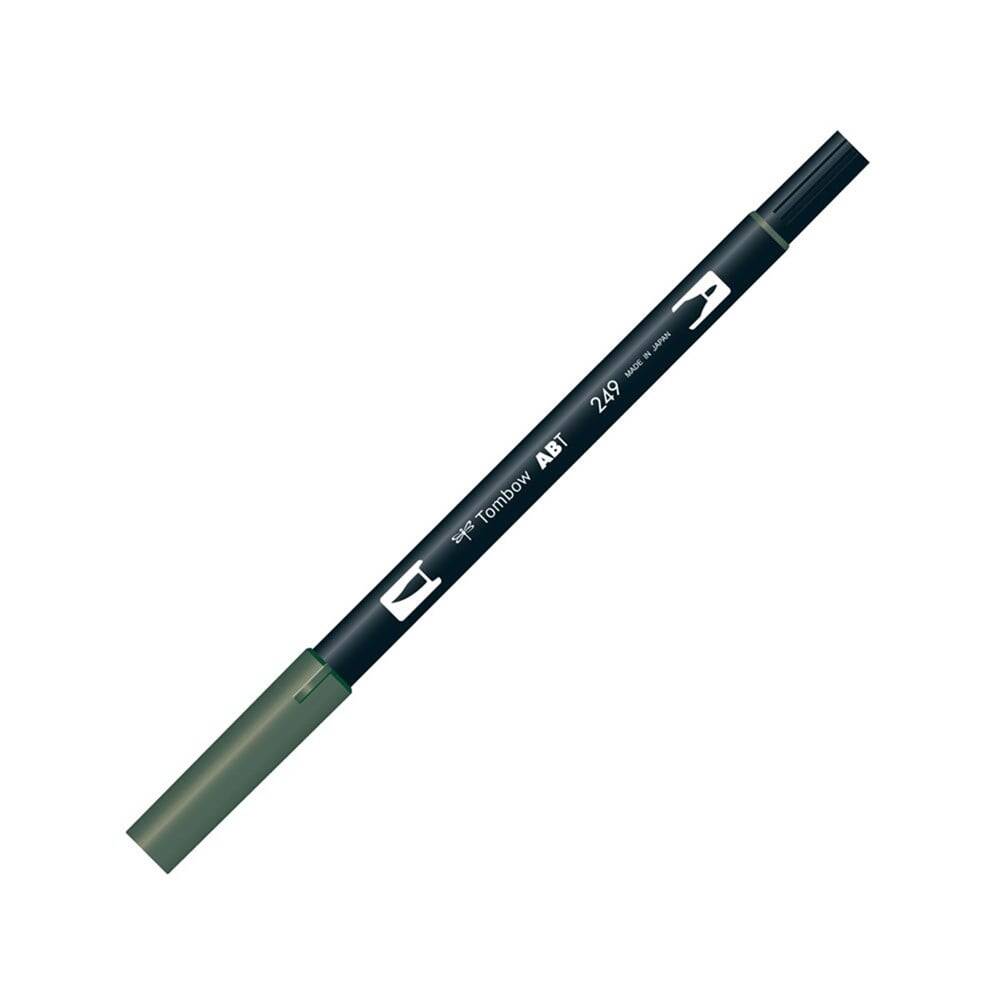 Tombow Dual Brush Pen Graphic Drawing Pen 249 Hunter Green