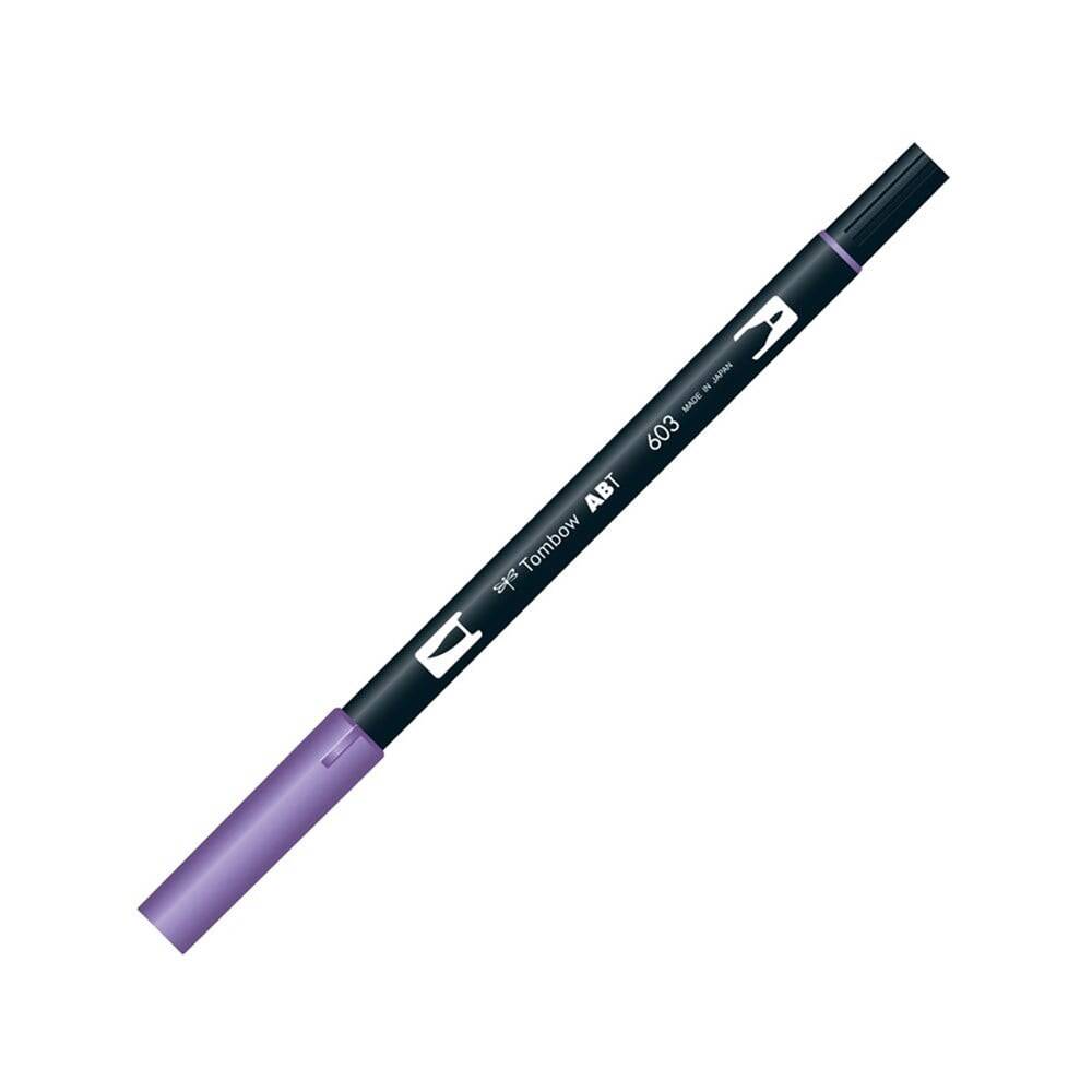 Tombow Dual Brush Pen Grafik Çizim Kalemi 603 Periwinkle