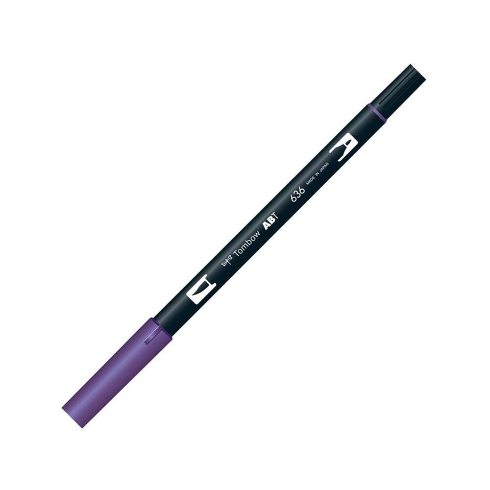 Tombow Dual Brush Pen Grafik Çizim Kalemi 636 Imperial Purple