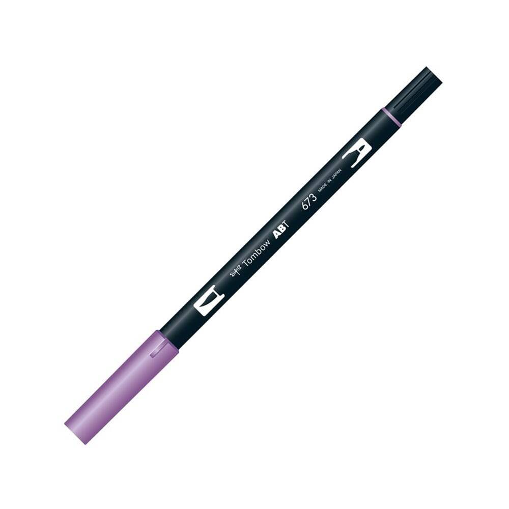 Tombow Dual Brush Pen Grafik Çizim Kalemi 673 Orchid