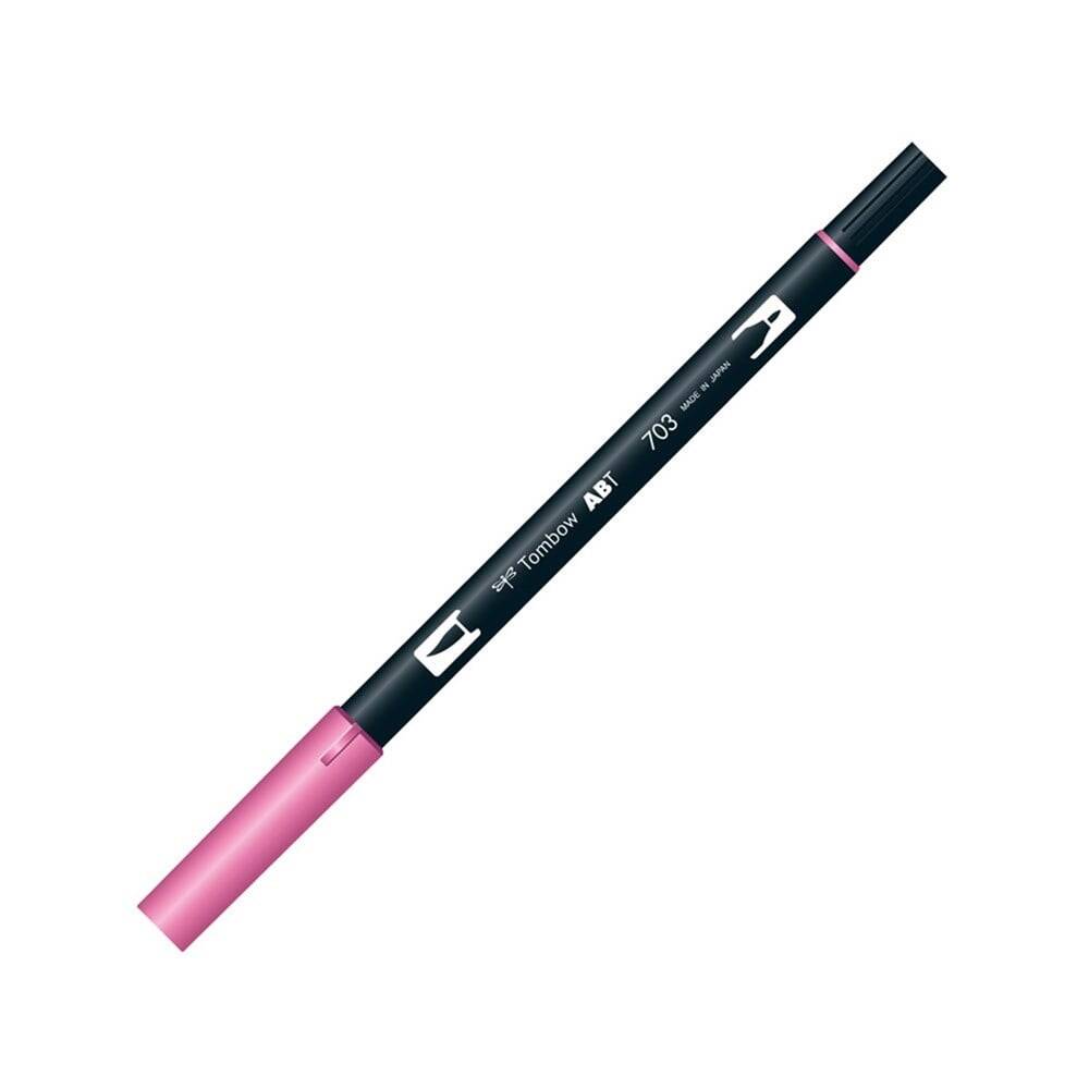 Tombow Dual Brush Pen Graphic Drawing Pen 703 Pink Rose