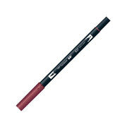 Tombow Dual Brush Pen Graphic Drawing Pen 837 Wine Red