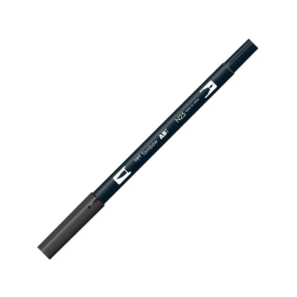 Tombow Dual Brush Pen Grafik Çizim Kalemi N25 Lamp Black