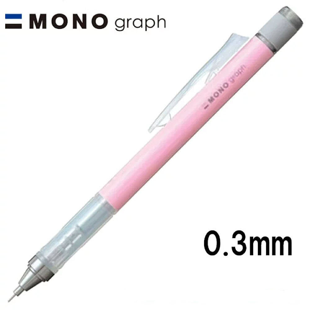 Tombow Mono Graph Mekanik Kurşun Kalem 0.3 mm Pudra Pembe