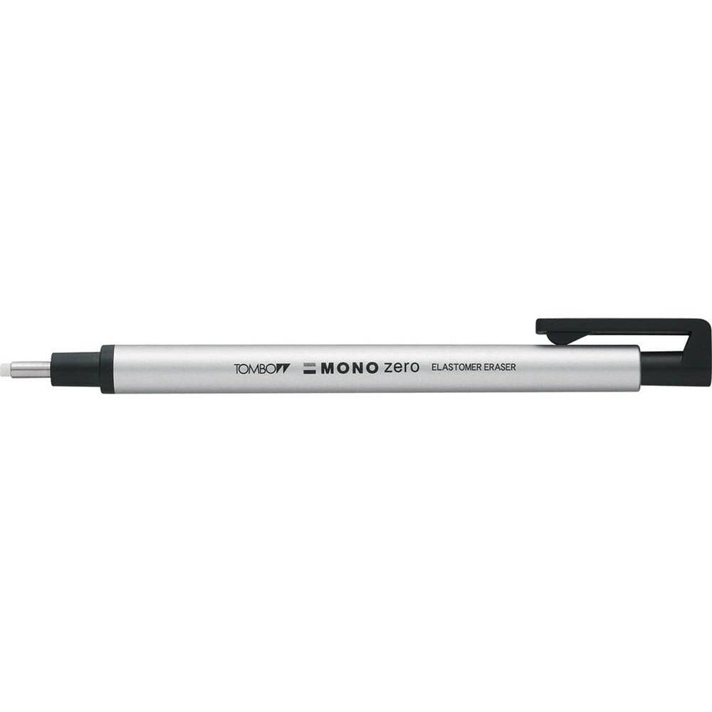 Tombow Mono Zero Retractable Pencil Eraser 2.3 mm - Silver