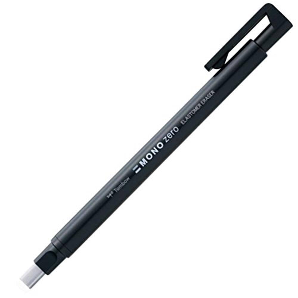 Tombow Mono Zero Retractable Pencil Eraser 2.5x5 mm - Black
