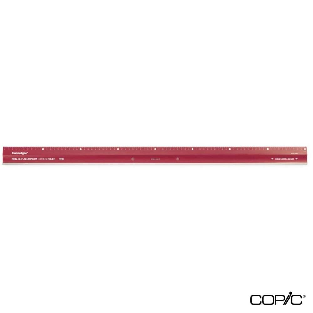 Transotype Professional Aluminum Non-Slip Ruler 80 Cm