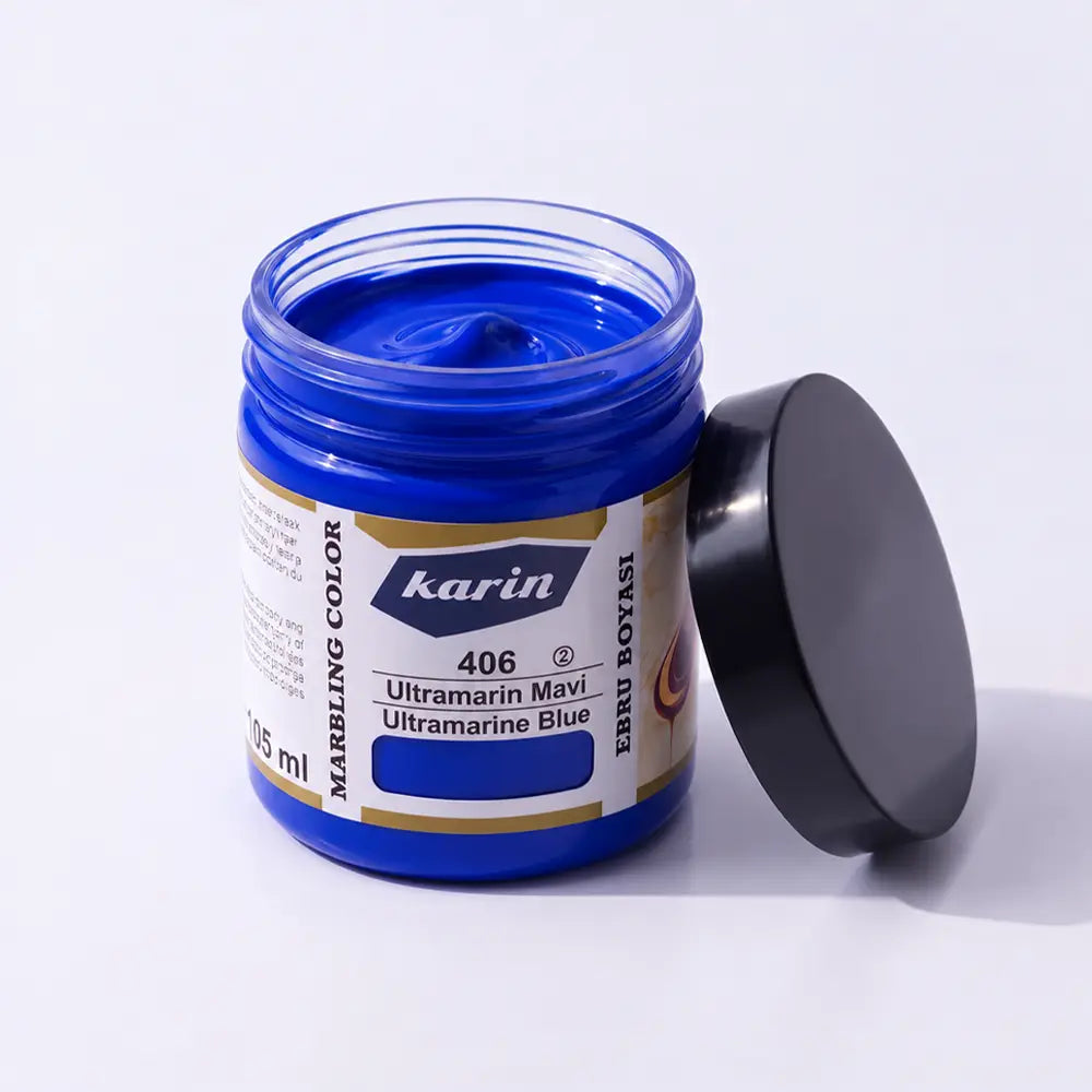 Karin Marbling Paint 406 Ultramarine Blue 105 ml