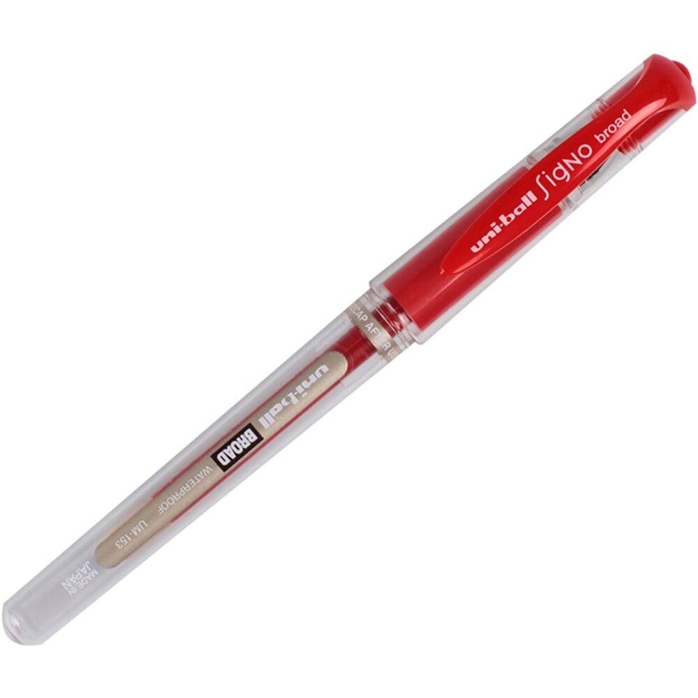 Uni-Ball Broad Signature Pen Red (Um-153)