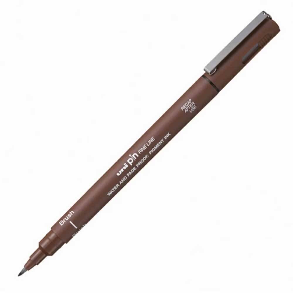 Uni-Ball Pin BR-200 Brush Tip Pen Brown