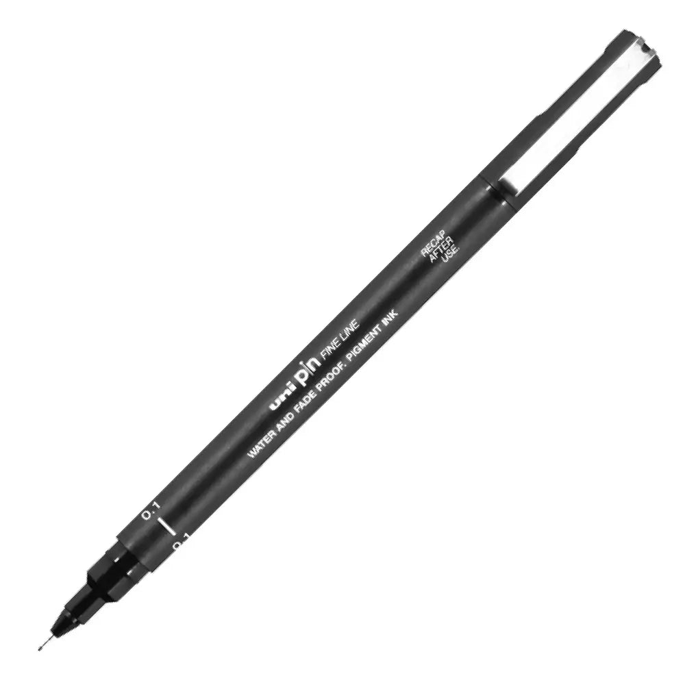 Uni-Ball Pin Fine Line Technical Drawing Pen 0.1 mm Dark Gray