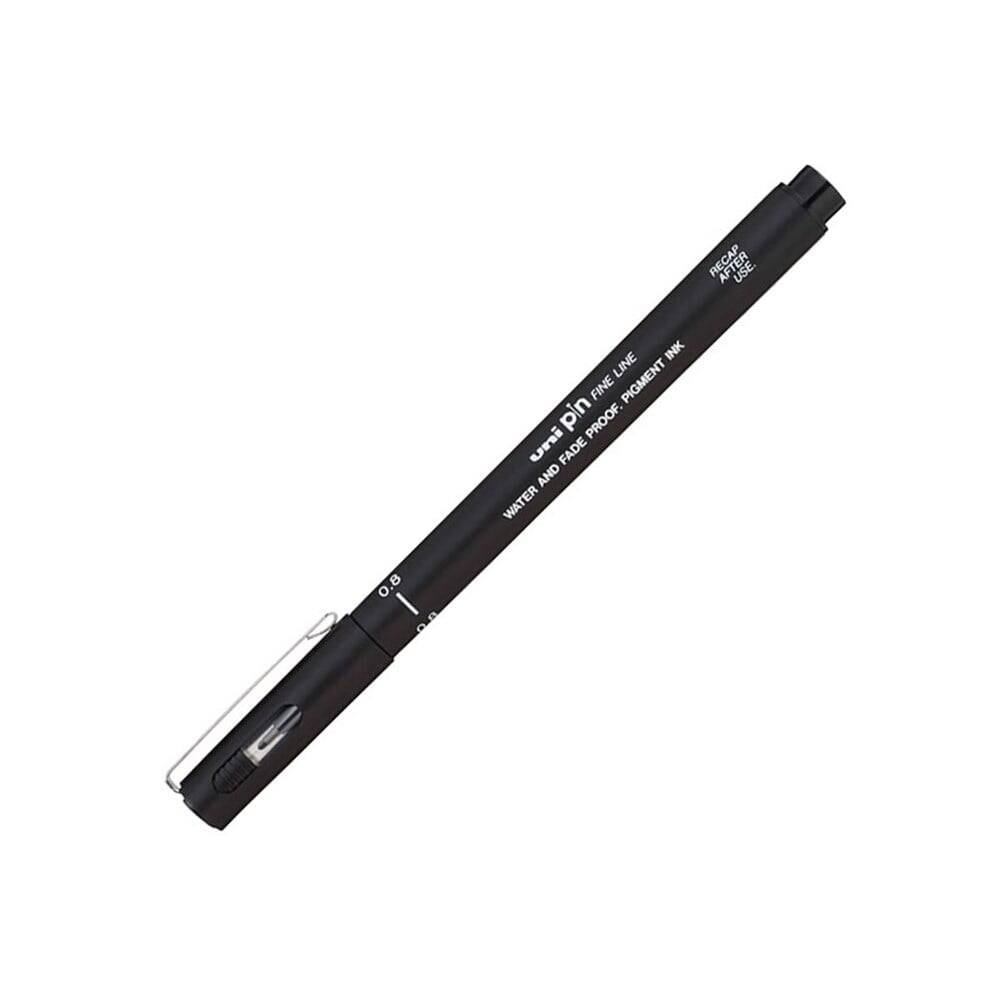 Uni-Ball Pin Fine Line Technical Drawing Pen 0.8 mm Black
