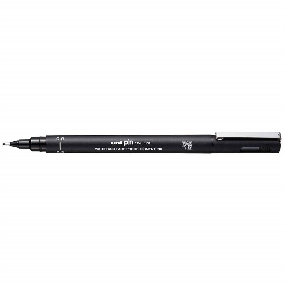 Uni-Ball Pin Fine Line Technical Drawing Pen 0.9 mm Black