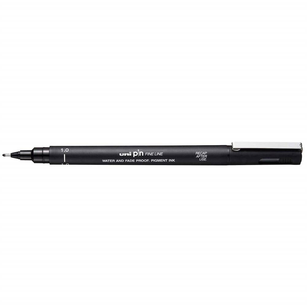 Uni-Ball Pin Fine Line Technical Drawing Pen 1.0 mm Black