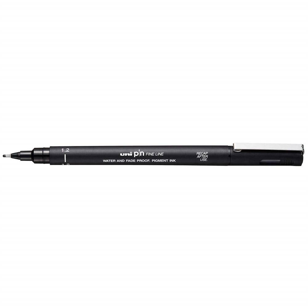 Uni-Ball Pin Fine Line Technical Drawing Pen 1.2 mm Black