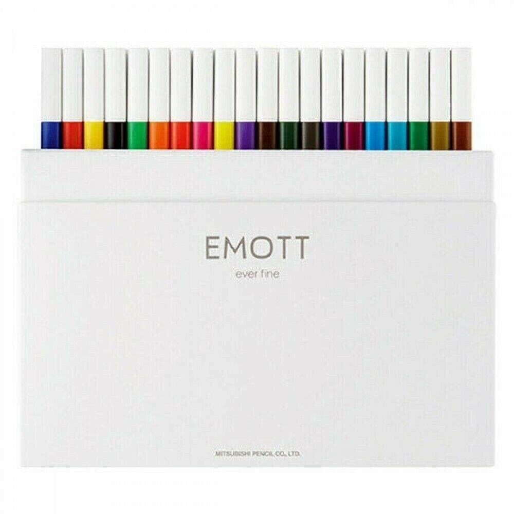 Uni Fineliner Emott Felt Tip Pen Set of 40