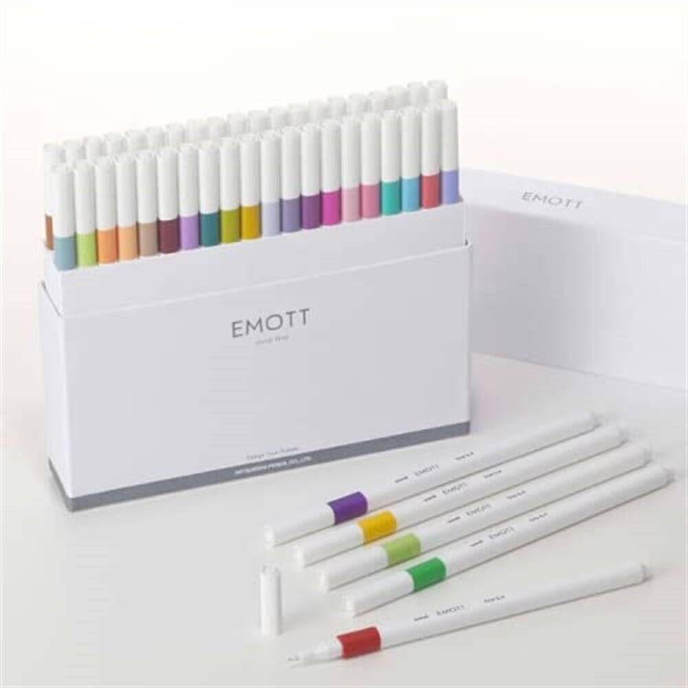 Uni Fineliner Emott Keçeli Kalem Seti 40'lı