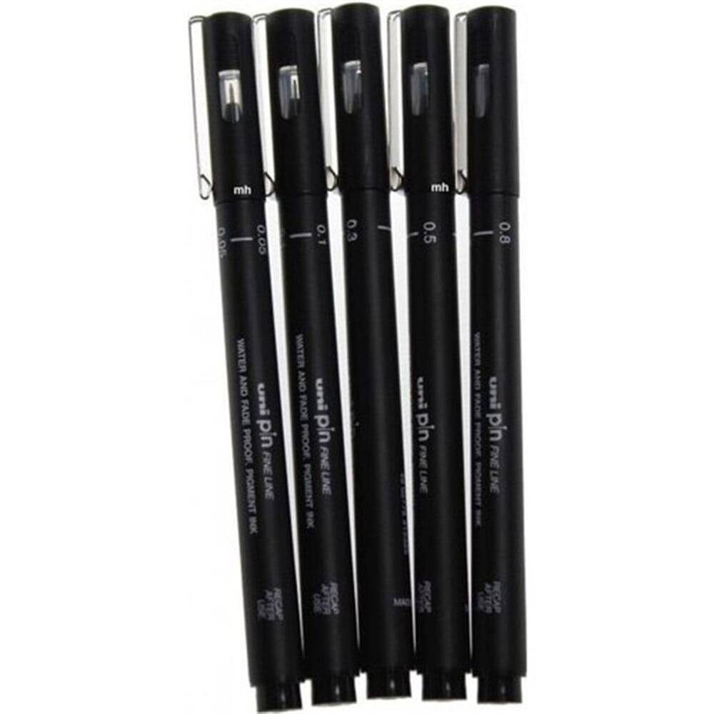 Uni Pin Fineliner 5'li Set