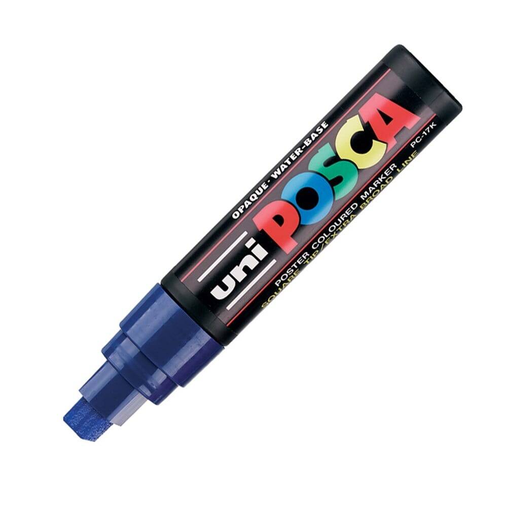 Uni Posca Pc-17K Boyama Markörü 15 mm Kesik Uç Mavi