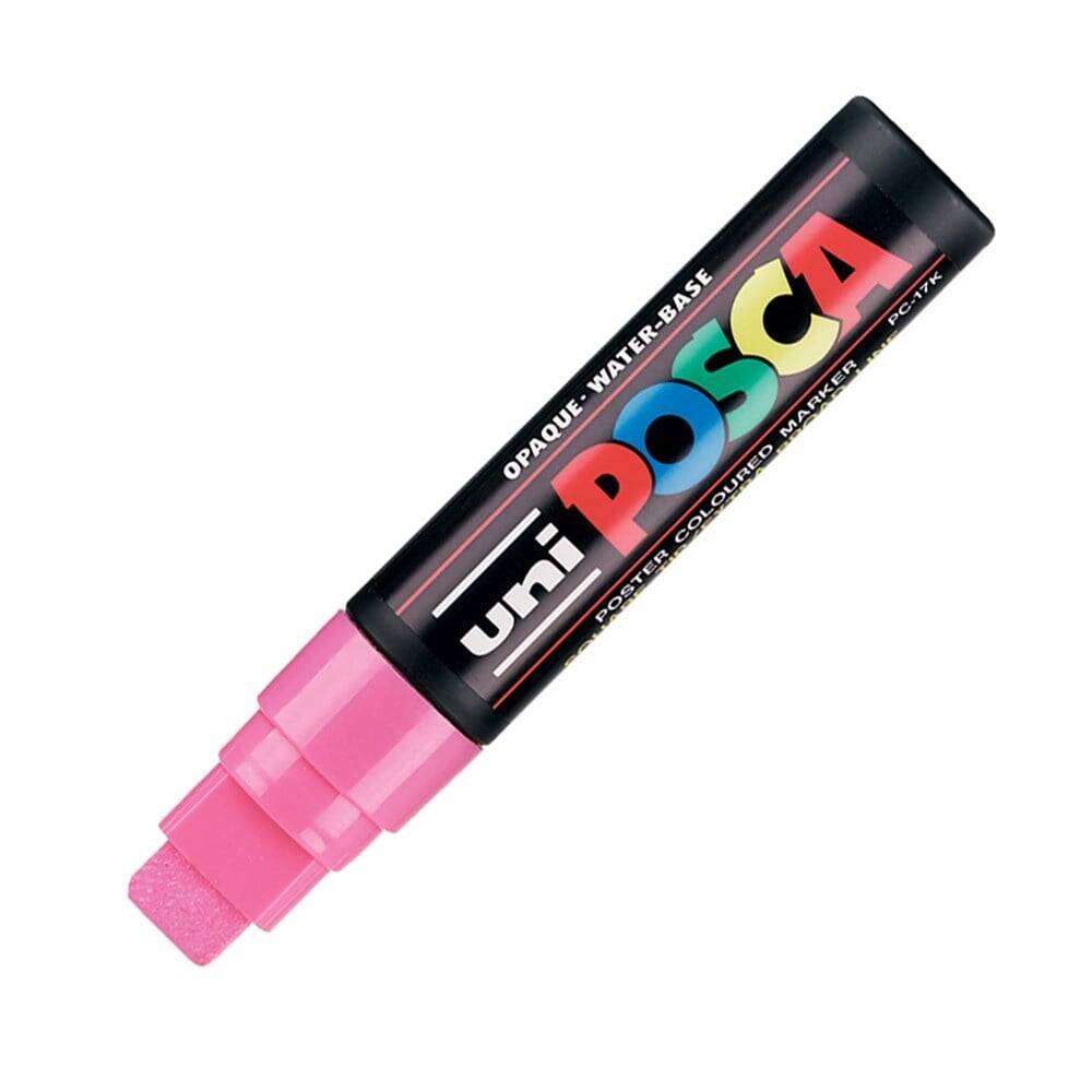 Uni Posca Pc-17K Boyama Markörü 15 mm Kesik Uç Pembe
