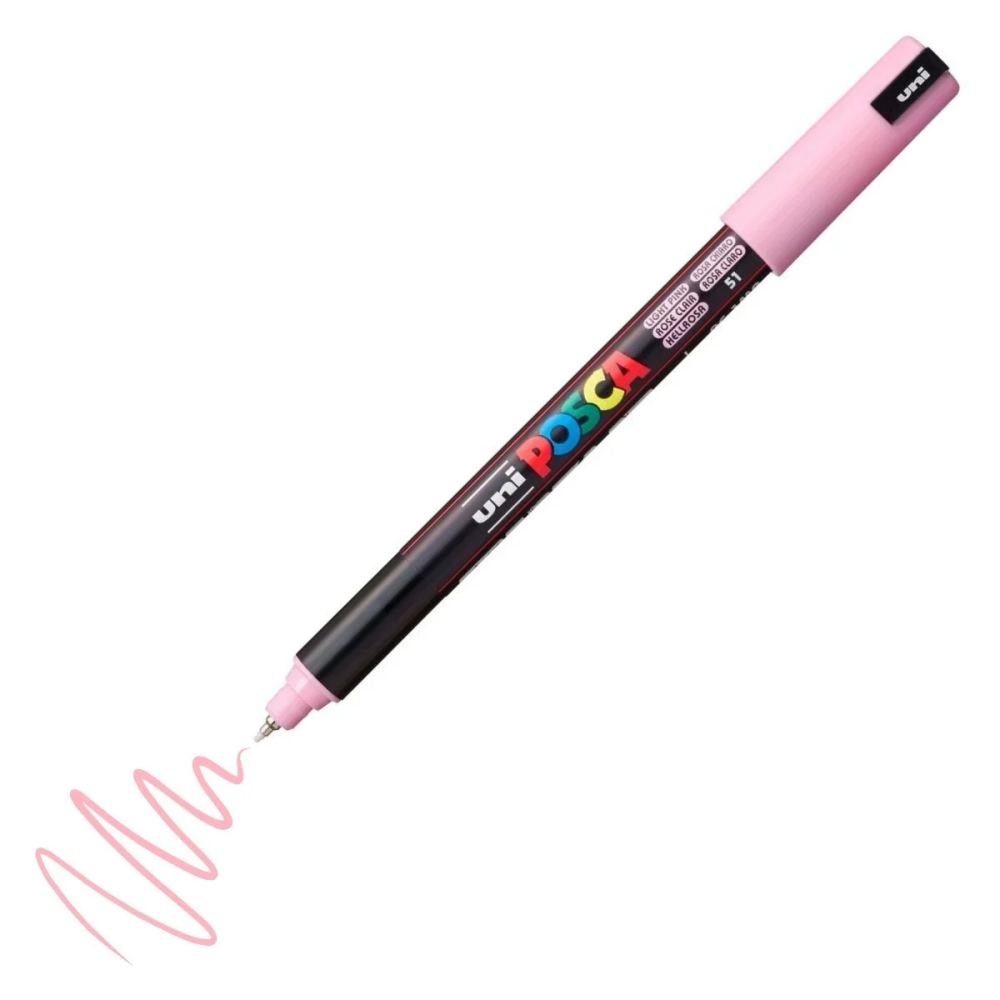 Uni Posca Pc-1Mr Boyama Markörü 0.7 mm Açık Pembe