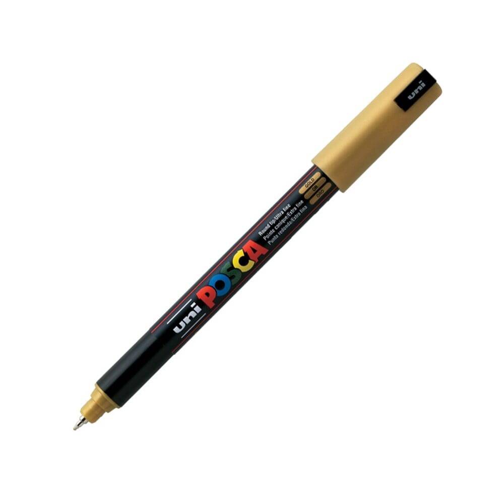 Uni Posca Pc-1Mr Boyama Markörü 0.7 mm Altın