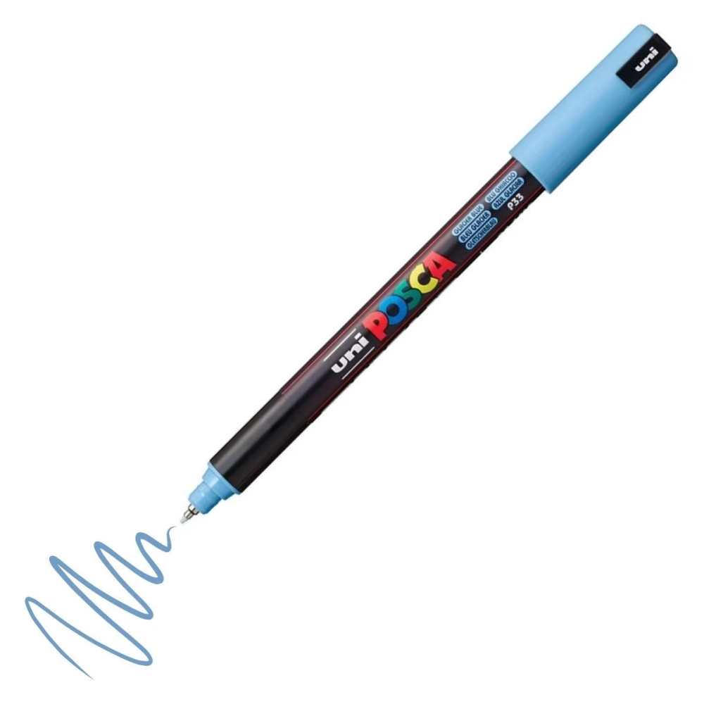 Uni Posca Pc-1Mr Acrylic Marker 0.7 mm Ice Blue