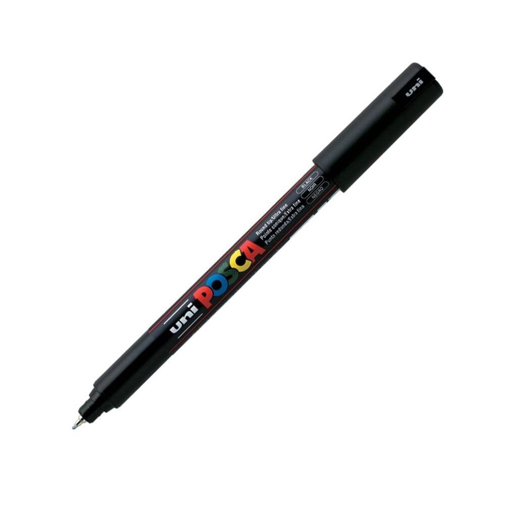 Uni Posca Pc-1Mr Acrylic Marker 0.7 mm Black
