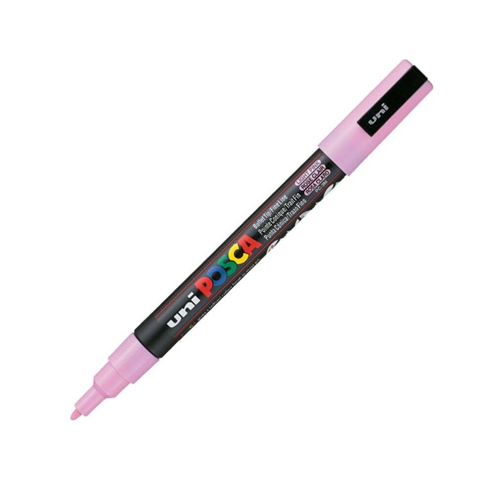 Uni Posca Pc-3M Boyama Markörü 0.9-1.3 mm Açık Pembe