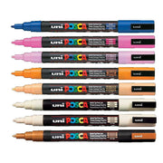 Uni Posca PC-3M Seti 7+1 Toprak Renkler