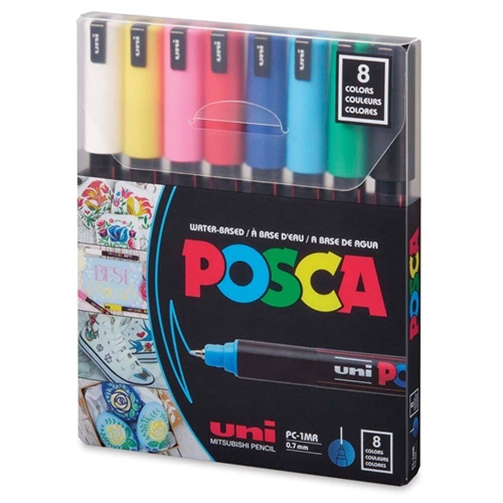 Uni Posca PC-5M 1.8-2.5 mm 8'li Ana Renkler