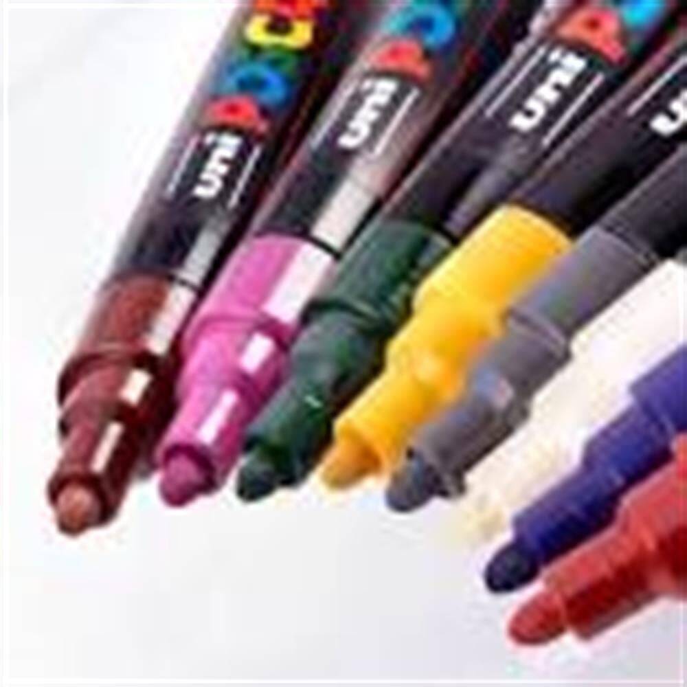 Uni Posca PC-5M 1.8-2.5 mm 8-pack Dark Colors