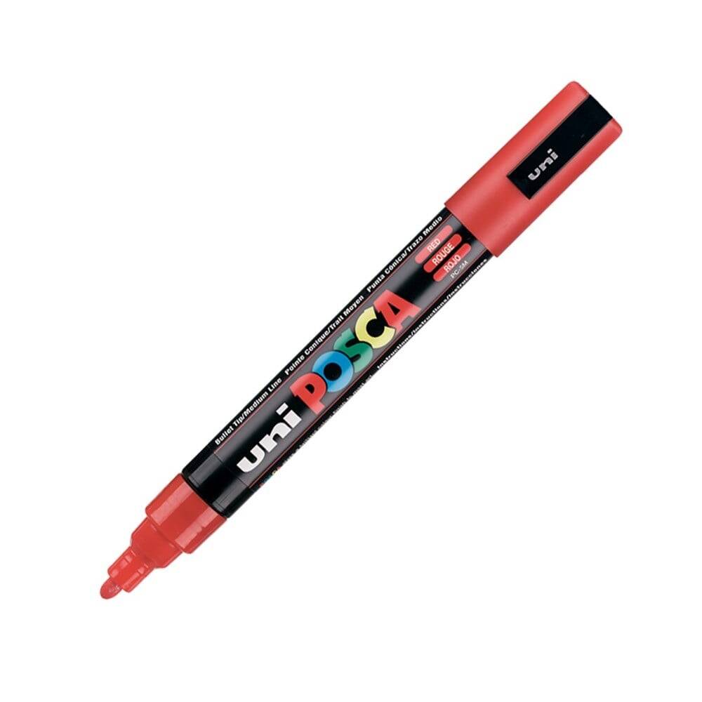 Uni Posca Pc-5M Acrylic Marker 1.8-2.5 mm Red