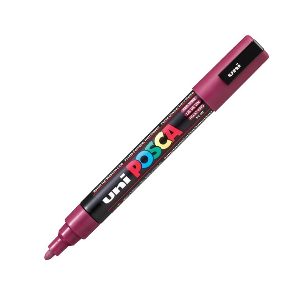 Uni Posca Pc-5M Acrylic Marker 1.8-2.5 mm Wine Red