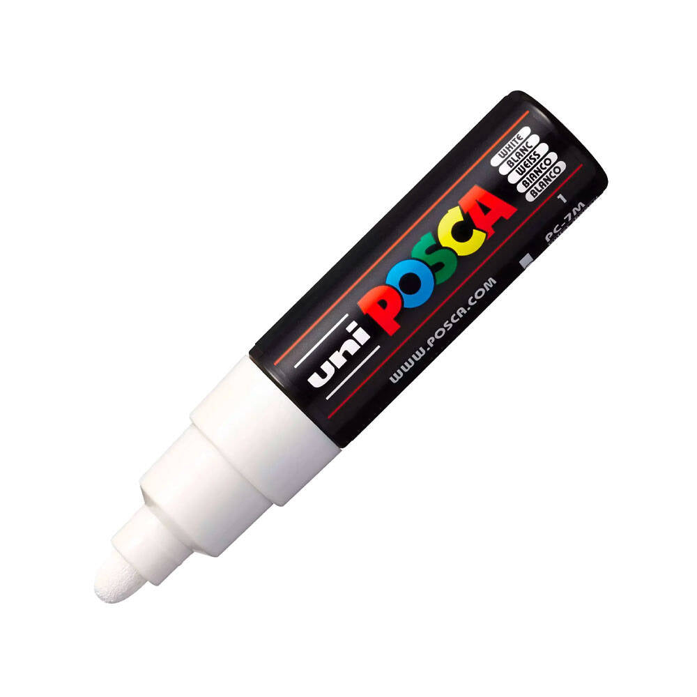 Uni Posca Pc-7M Boyama Markörü 4.5-5.5 mm Beyaz