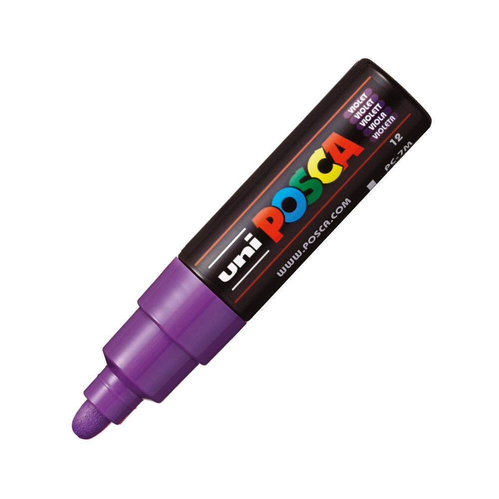 Uni Posca Pc-7M Boyama Markörü 4.5-5.5 mm Mor