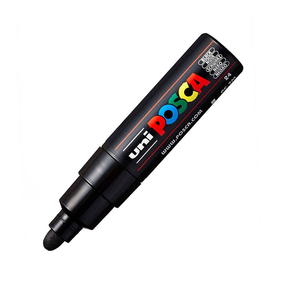 Uni Posca Pc-7M Boyama Markörü 4.5-5.5 mm Siyah