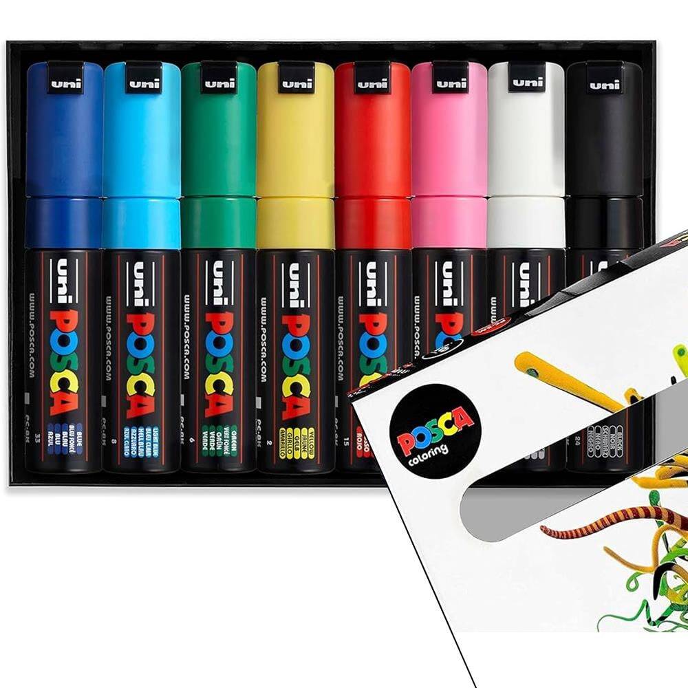 Uni Posca Pc-8K 8-Pack Metallic Colors