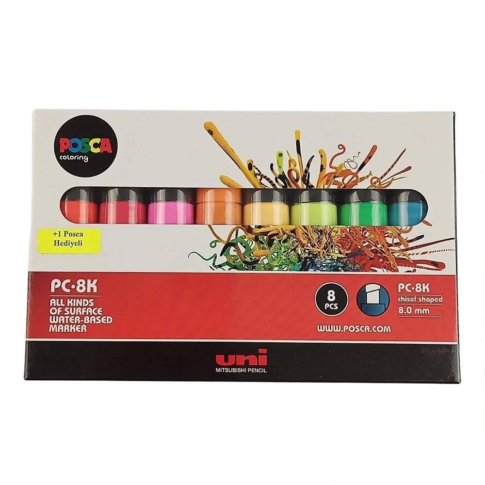 Uni Posca Pc-8K 8-Pack Metallic Colors