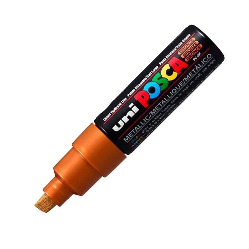 Uni Posca Pc-8K Boyama Markörü 8 mm Kesik Uç Bronz